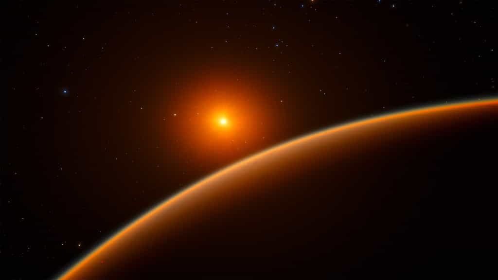 Découverte avec l'instrument Harps, de l'ESO, au Chili, l'exoplanète LHS 1140b est la meilleure planète candidate pour la recherche de traces de vie au-delà du Système solaire. © ESO