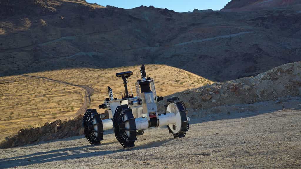 Le rover DuAxel cache en réalité deux segments indépendants. © Nasa, JPL-Caltech, J.D. Gammell