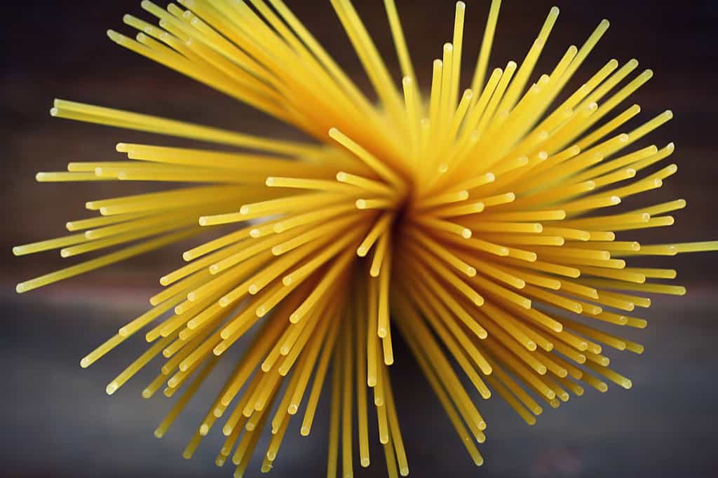 Il a fallu des heures de travail pour trouver la technique infaillible pour casser un spaghetti en seulement deux morceaux. © Pixabay
