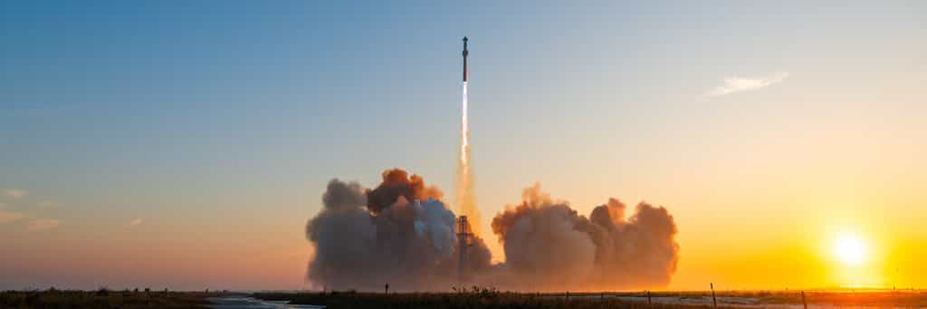 Décollage du Starship, bientôt aussi banal que pour une Falcon 9 ? © Trevor Mahlmann