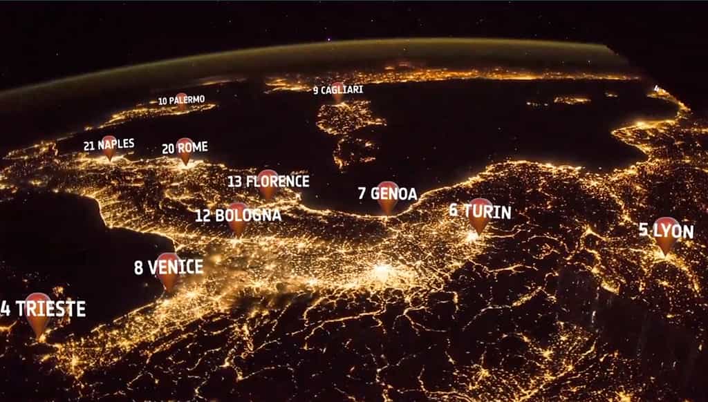 Découvrez les plus grandes villes d'Europe vues de nuit depuis l'espace