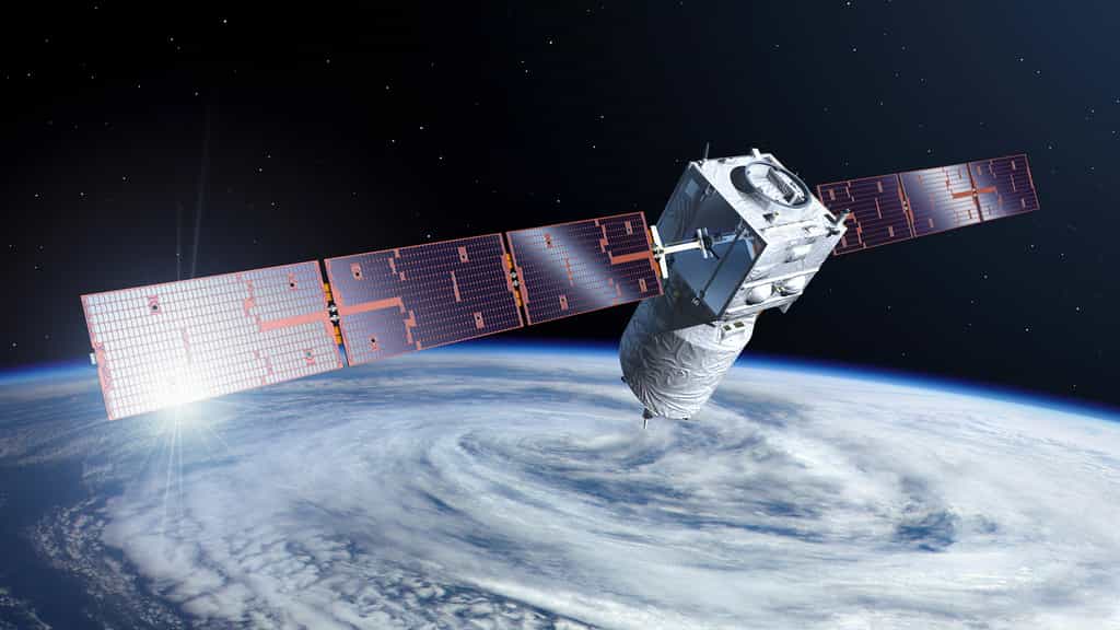 Construit par Airbus pour le compte de l'ESA, Aeolus est satellite inédit conçu pour mesurer les vents sur l’ensemble du Globe. © ESA, P. Carril