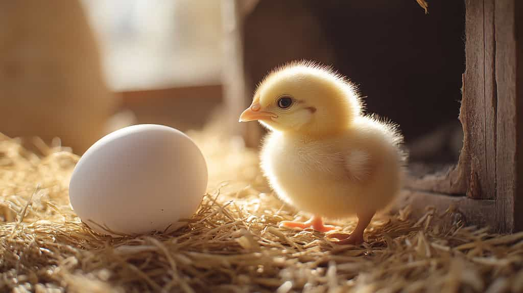 Qui de l'œuf ou de la poule est arrivé en premier ? L'œuf ! affirme une nouvelle étude. © namoi, Adobe Stock (image générée avec IA)