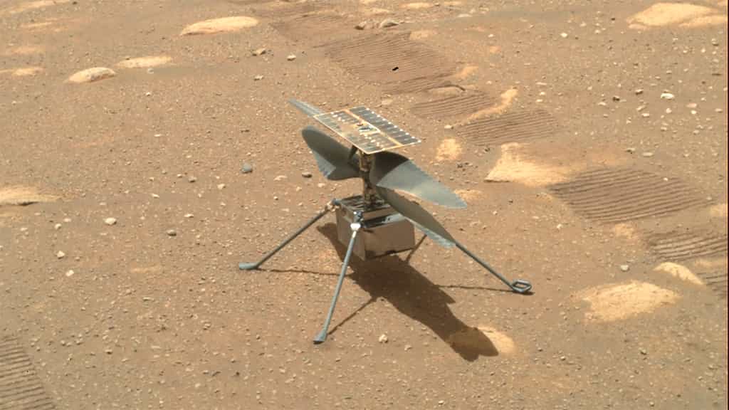 Ingenuity sur le sol de Mars. © Nasa, JPL-Caltech