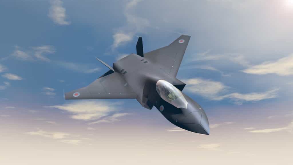Image virtuelle du démonstrateur Tempest, le futur avion de sixième génération. © BAE Systems