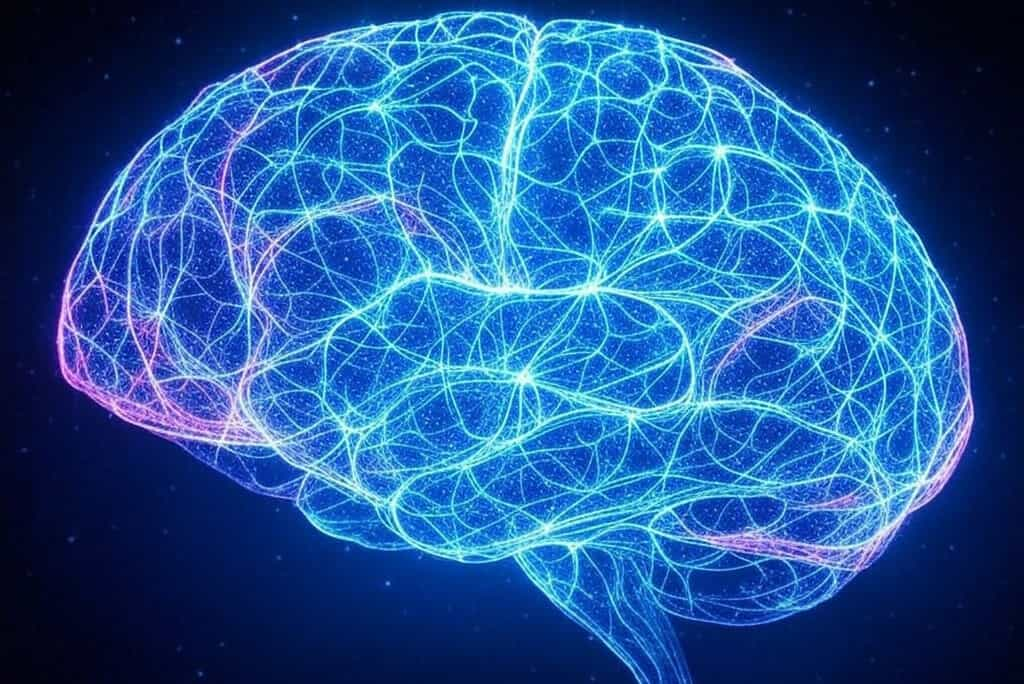 En utilisant des impulsions pour communiquer entre les neurones, comme dans le cerveau humain, la consommation énergétique de l’IA pourrait être réduite de manière significative. © Image générée par Grok