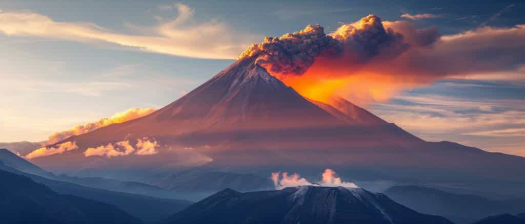 Quel volcan a donc été responsable de l'hiver volcanique qui a marqué les esprits en 1831 ? © COK House, image générée par IA, Adobe Stock