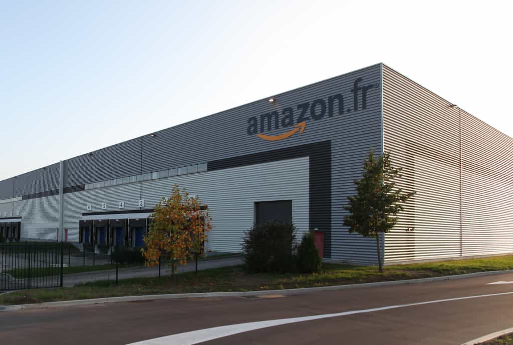 Le centre logistique d’Amazon à Chalons, en France. © Amazon