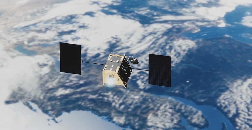 Un des satellites de la constellation OneWeb qui pourra en compter jusqu'à 2.620. © Airbus, OneWeb