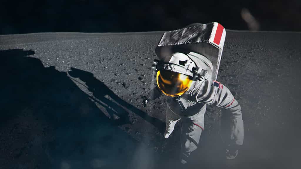 Le retour des Américains sur la Lune est prévu à partir de 2025. Il devrait avoir lieu en 2028. Les deux astronautes à marcher sur la Lune seront une femme et une personne de couleur. © Nasa