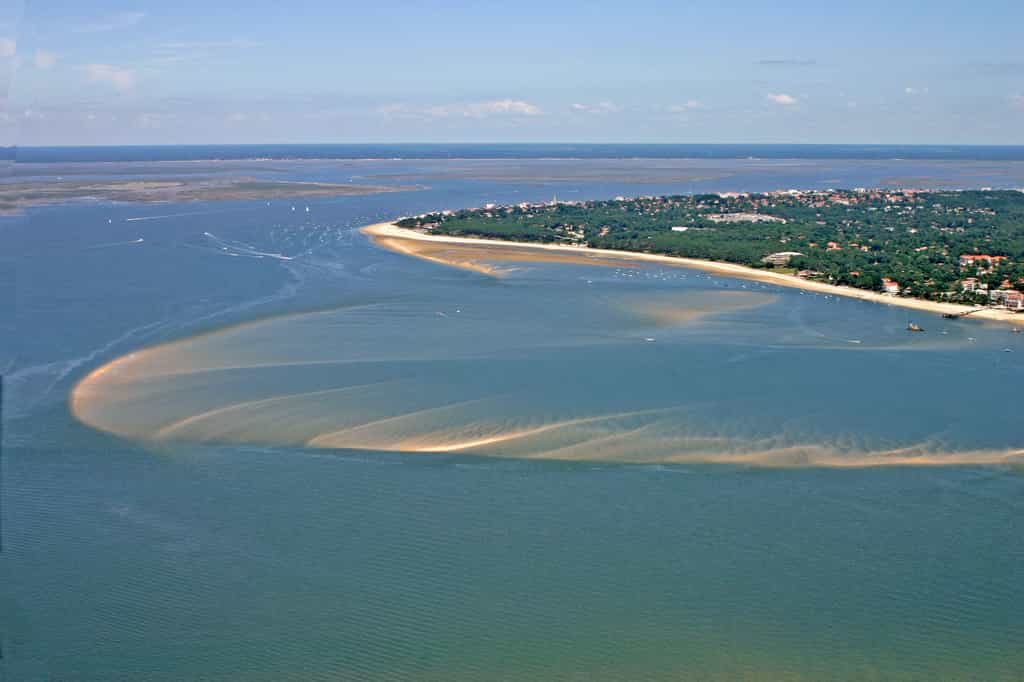 Vue aérienne du bassin d'Arcachon. © guitou33, Adobe Stock