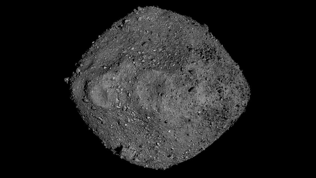 Image mosaïque de Bennu, créée à partir des observations de la sonde Osiris-Rex de la Nasa lors de son survol de l'astéroïde. © Nasa/Goddard/University of Arizona