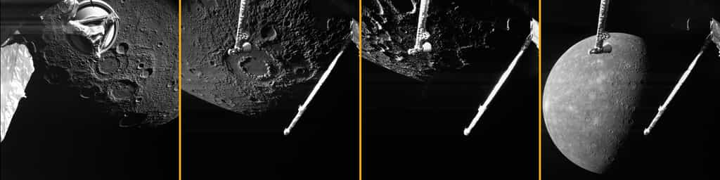 Images de Mercure prises par Bepicolombo. © ESA, Bepicolombo, MTM