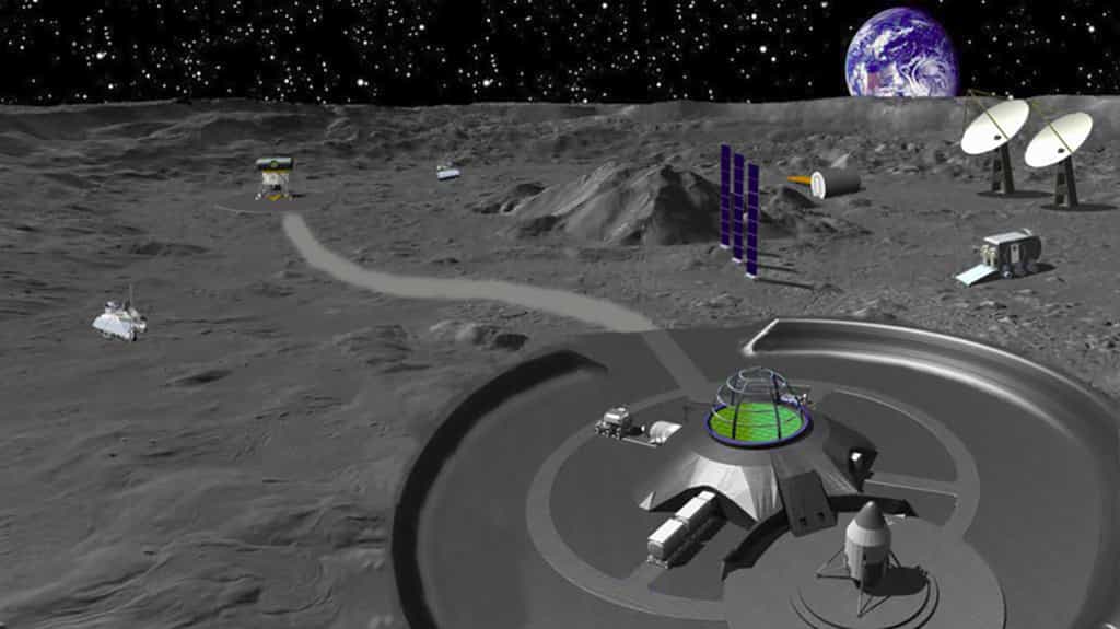 Concept de base lunaire chinoise. © China Academy of Space Technology