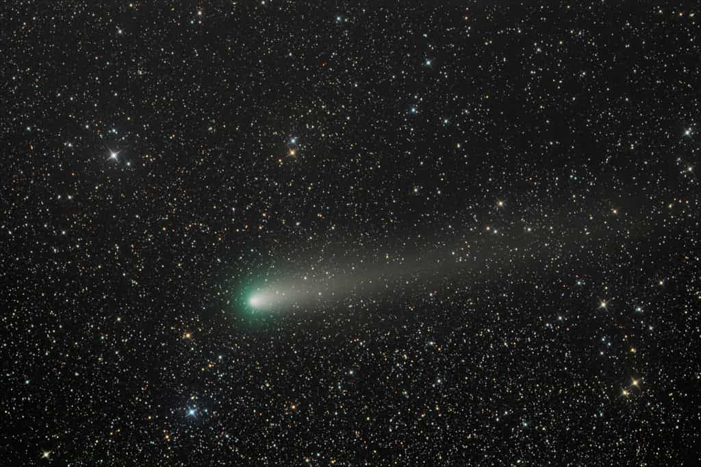 La comète 21P/Giacobini-Zinner observée en septembre 2018 alors située à 151 millions de kilomètres du Soleil et juste à 58,6 millions de kilomètres de la Terre. © Greg Ruppel