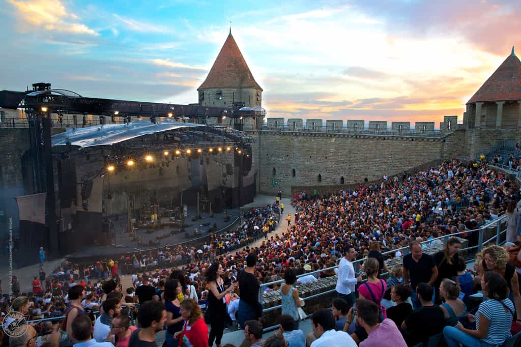 Magiques, les concerts du festival de la cité de Carcassonne au cœur des remparts. © Julien Roche, Ville de Carcassonne