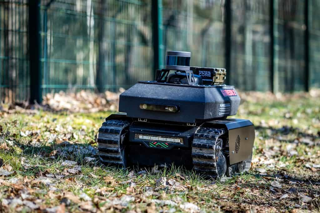 Le Gereon 2 est un robot qui peut transporter des capteurs et pourrait être utilisé pour des missions de reconnaissance. © ARX ​​Robotique