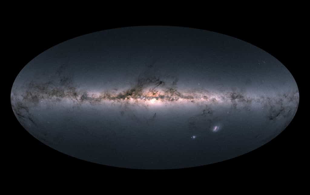 Cartographie de la Voie lactée par le satellite Gaia. © ESA
