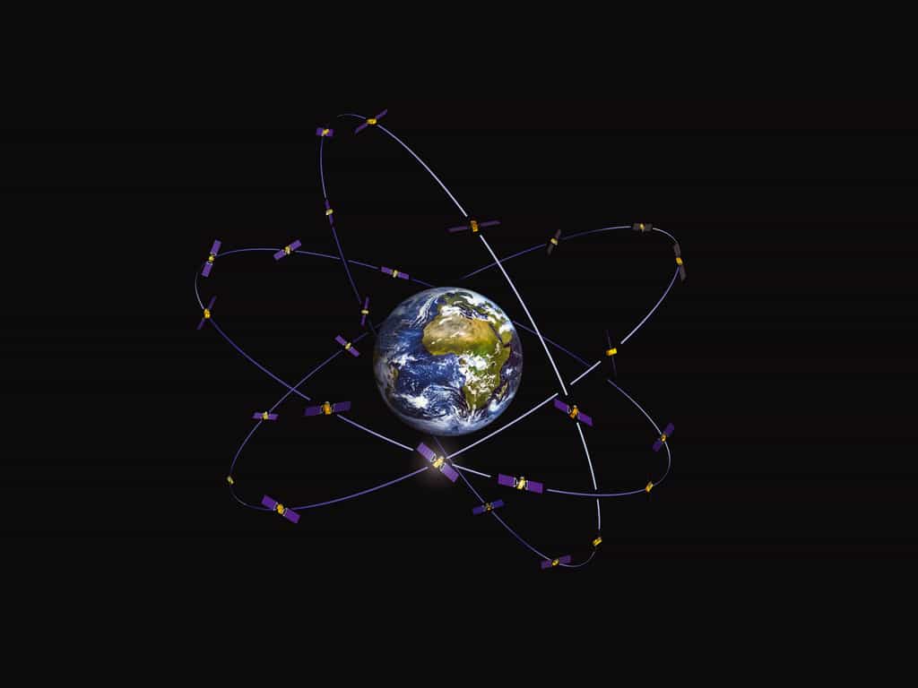 La constellation Galileo. © ESA, J. Huart