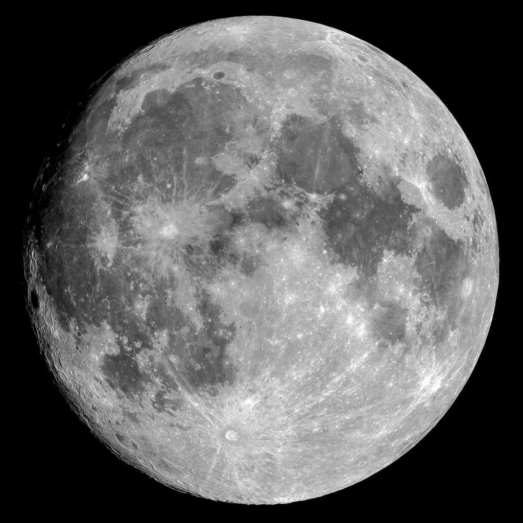 Une image de la Lune acquise par le satellite Pléiades Neo 3, le 23 juin 2021. C’est presque la Pleine lune et elle est presque au périgée. © Pléiades Neo, Airbus DS 2021