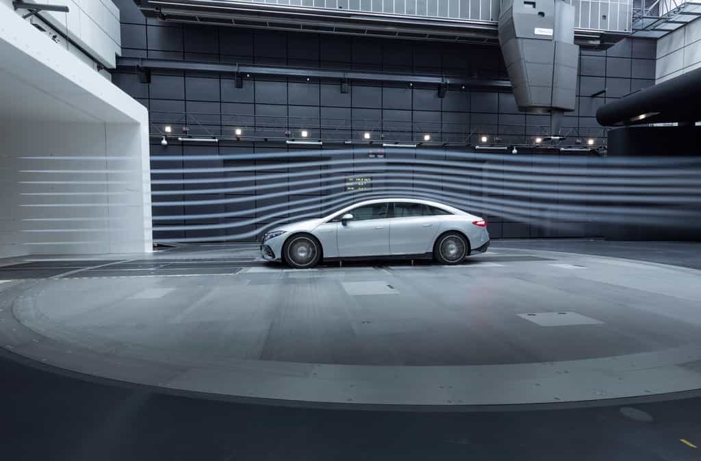 La Mercedes EQS est basée sur la plateforme EVA dont Mercedes va se servir pour sa gamme de voitures électriques. © Mercedes
