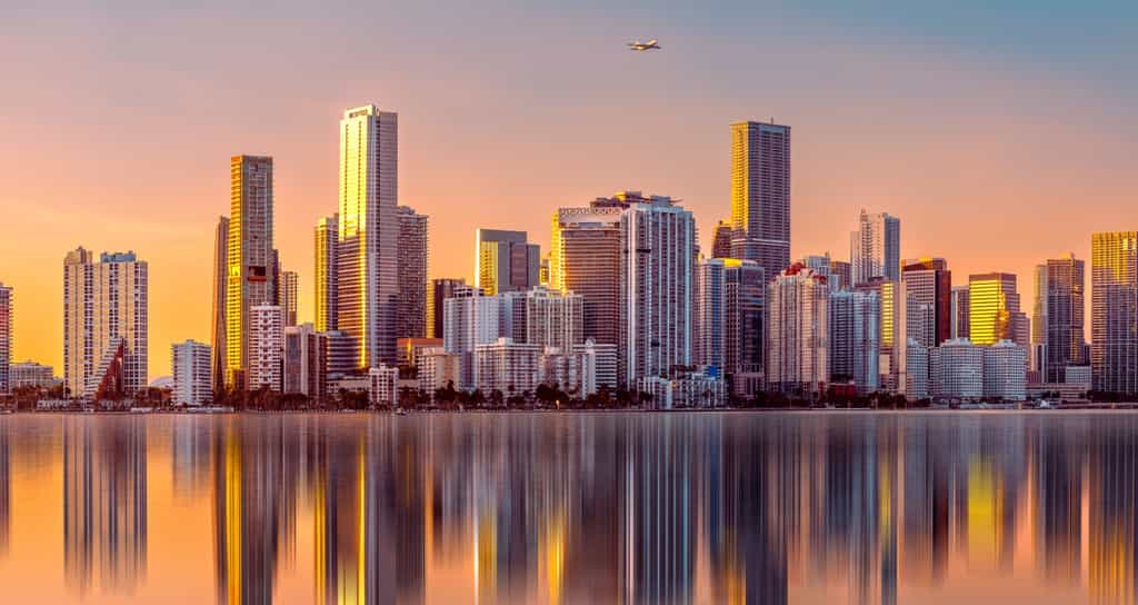 Voilà à quoi sont destinées de grandes villes américaines comme Miami, La Nouvelle-Orléans et Houston avec la montée des eaux dans quelques dizaines d'années. © frank peters, Adobe Stock