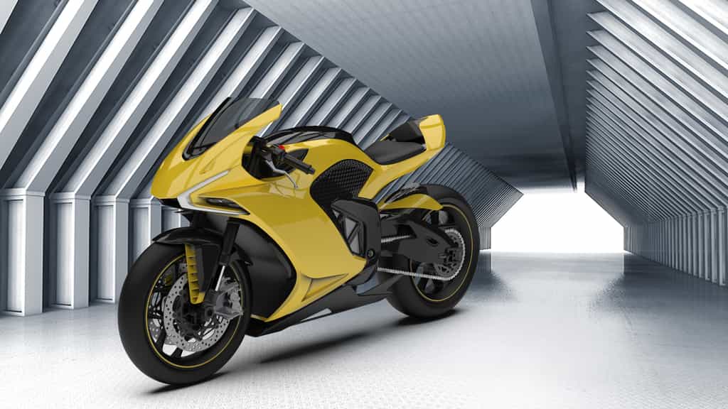 Damon Motors veut rendre la moto de demain beaucoup plus rassurante. © Damon Motors