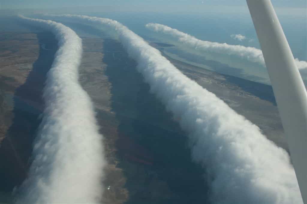 Des nuages Morning Glory au Queensland en Australie. © Mick Petroff