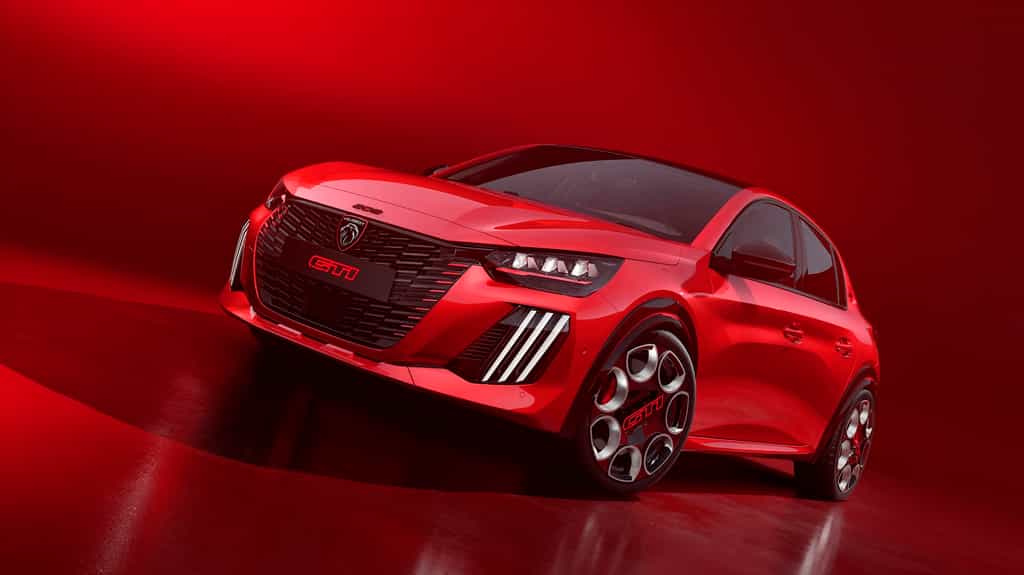 Peugeot dévoila sa nouvelle sportive, la e-208 GTI. © Peugeot