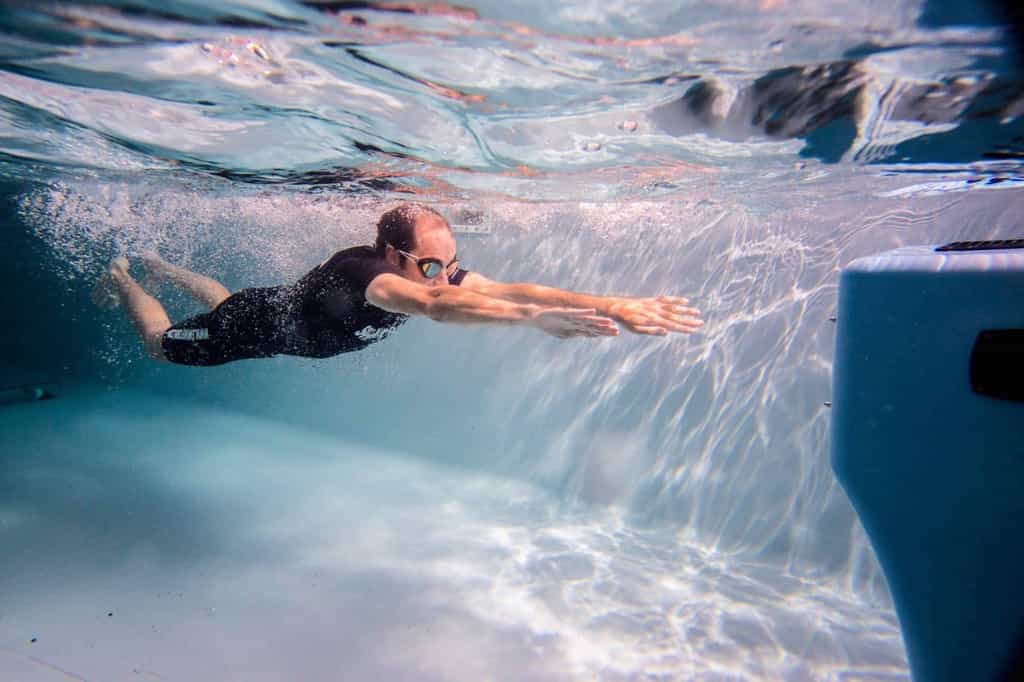 La nage à contre-courant est possible à partir de 3,50 mètre de longueur utile. © Swimform