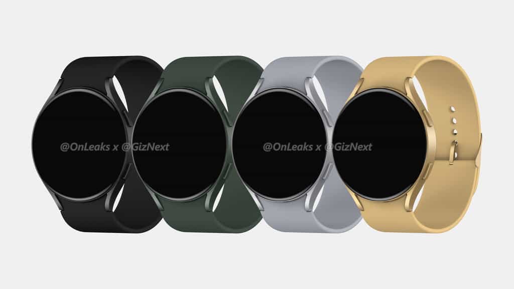 Un rendu de ce à quoi pourrait ressembler la nouvelle montre connectée Samsung Galaxy Watch 4. © OnLeaks et GizNext