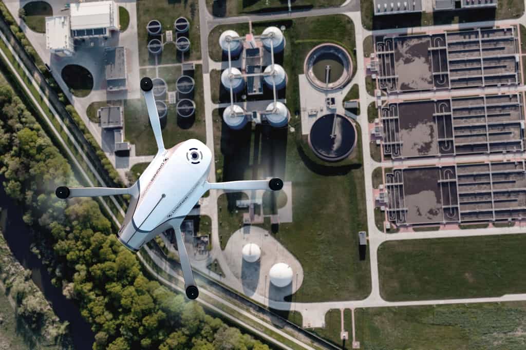 Azur Drones compte proposer son drone autonome homologué à des société privées de sécurité comme Securitas, Garda, Seris... © Azur Drones
