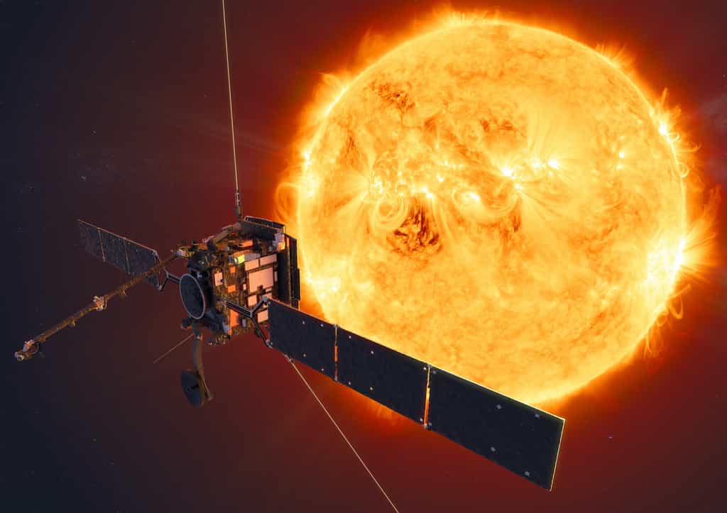 Illustration du satellite Solar Orbiter. © ESA, ATG Medialab