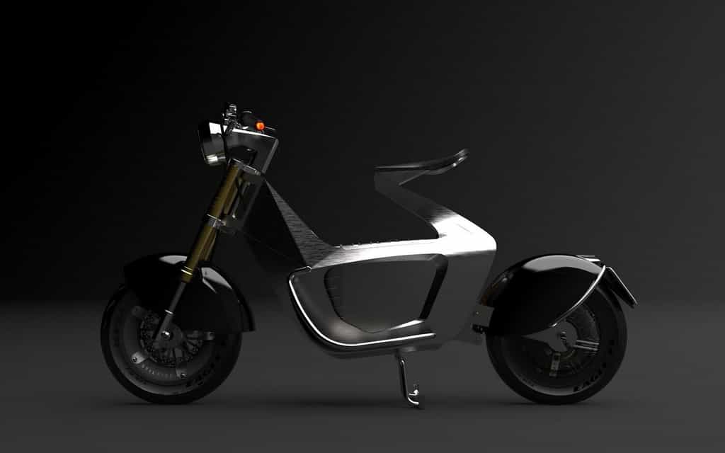 Le prototype de scooter électrique de Stilride. © Stilride