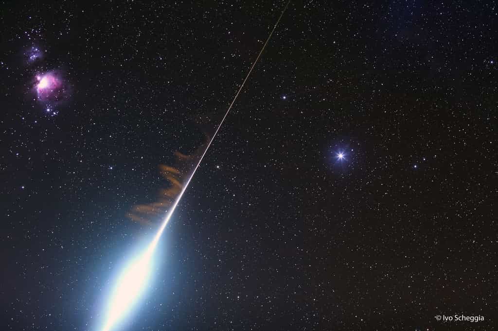 Un météore de l'essaim des Taurides. © Ivo Scheggia