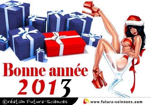 Carte de voeux 2013. Crédits Futura-Sciences.