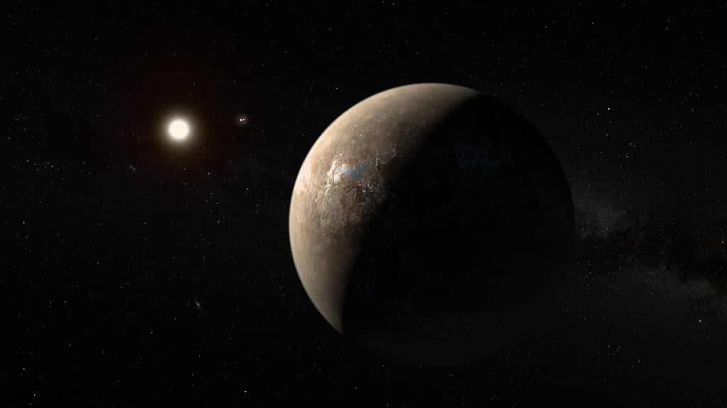 Illustration de la planète Proxima Centaur b. © ESO, M. Kornmesser