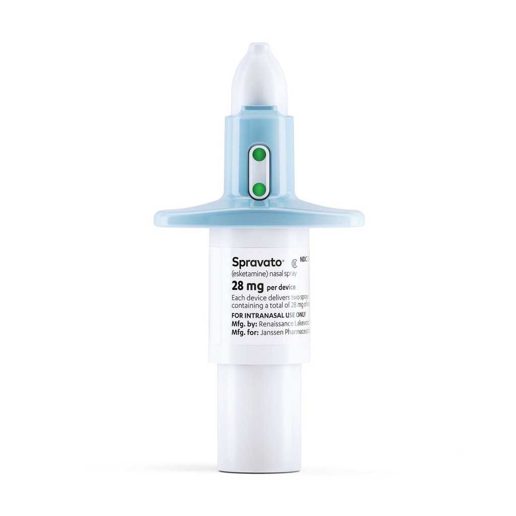 Le SPRAVATO® est un spray nasal contre les dépressions réfractaires et les idées suicidaires. © Janssen