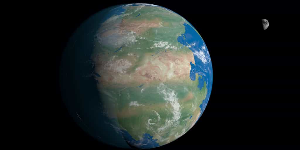 Dans 200 à 300 millions d'années, tous les continents seront à nouveau réunis en un supercontinent nommé Amasia. © ianm35, Adobe Stock