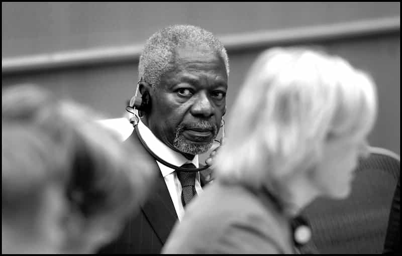 Kofi Annan a lancé une pétition d'un nouveau genre à l'occasion de la conférence de Copenhague. © European Parliament/Flickr Licence Creative Commons (by-nc-sa 2.0)