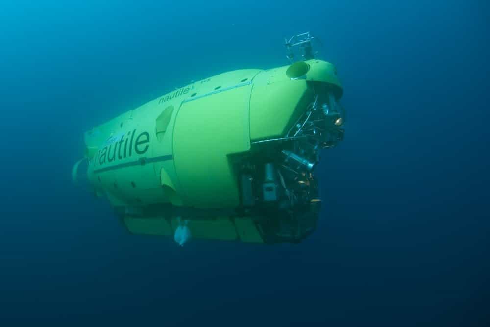 Le Nautile peut emmener trois personnes jusqu'à 6.000 mètres de profondeur. © Ifremer