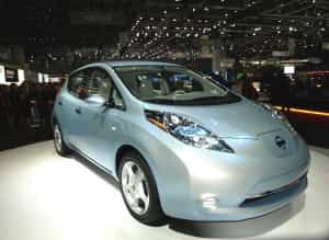 La Leaf, voiture électrique grand public de Nissan. © Relaxnews