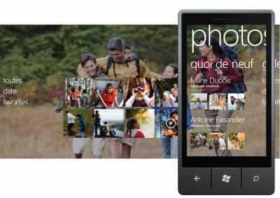 Avec le défilement dans deux directions, assez commode, l'écran se comporte comme une petite fenêtre que l'on déplacerait sur une grande feuille. © Microsoft