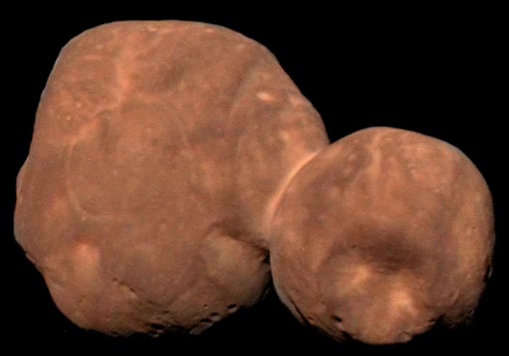 L’astéroïde Arrokoth tel que découvert par la sonde New horizons. © Nasa