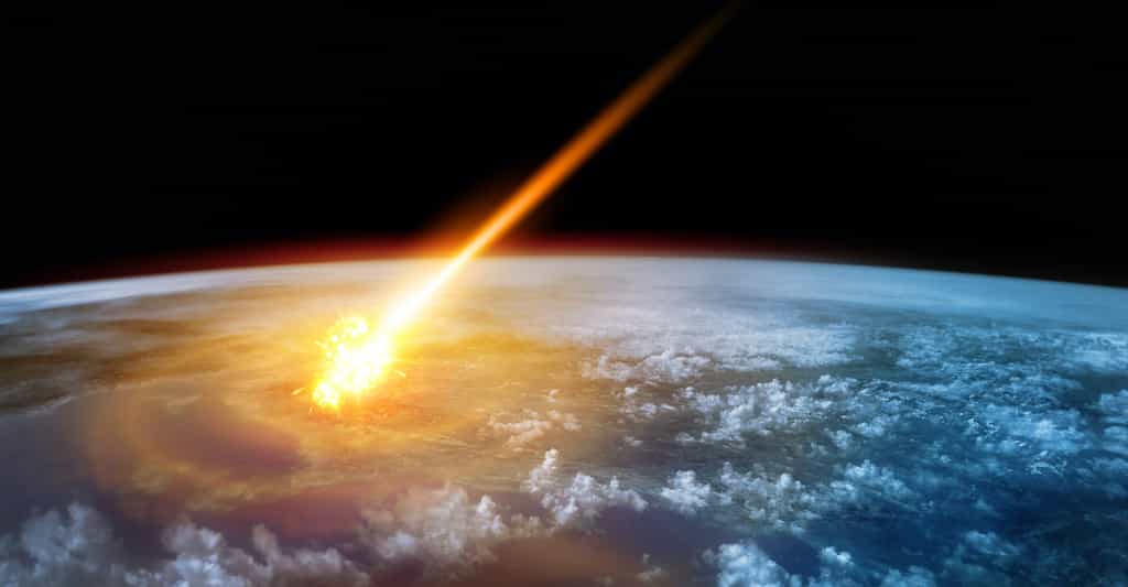 Si 2022 AP7, l’astéroïde nouvellement débusqué par les astronomes, venait à percuter notre Terre, il provoquerait une extinction de masse du type de celle que notre Planète a connue il y a 65 millions d’années. © James Thew, Adobe Stock