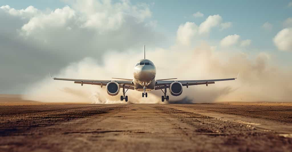 Des chercheurs de l’université de Reading (Royaume-Uni) ont mesuré les quantités de poussière que les avions aspirent dans les différents aéroports du monde. © Irina Ukrainets, Adobe Stock