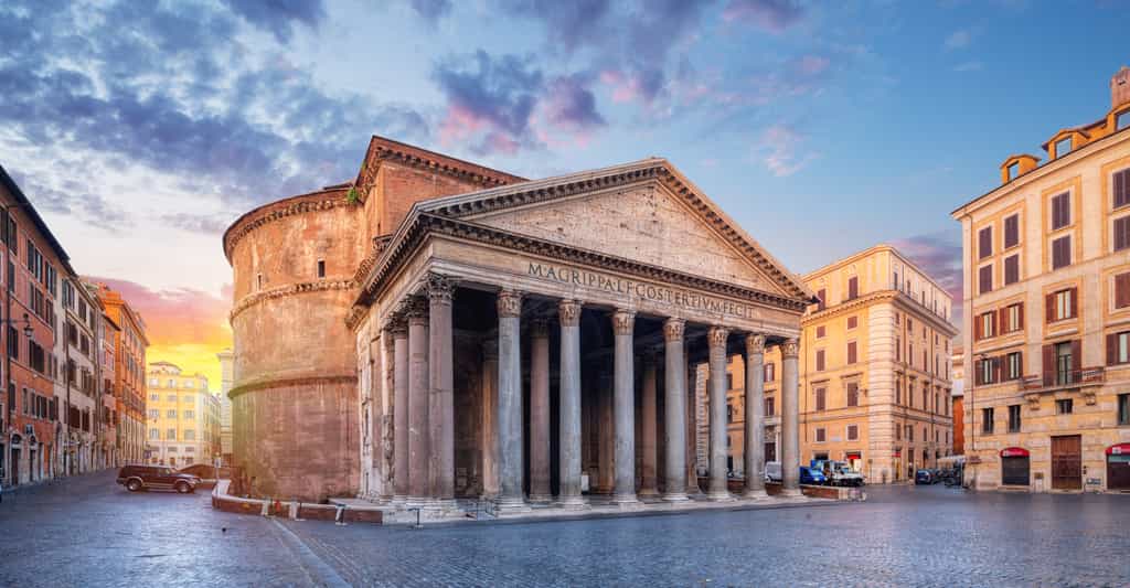 Le Panthéon, à Rome, a été construit au IIe siècle. Il est toujours debout. Grâce à un béton incroyablement résistant. Des chercheurs du Massachusetts Institute of Technology (MIT, États-Unis) pensent aujourd’hui enfin en avoir percé le secret. © phant, Adobe Stock