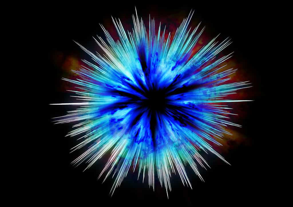Au départ, il y avait un espace très restreint que l'on a baptisé Big-Bang. Il deviendra par la suite l'Univers.  © Public Domain
