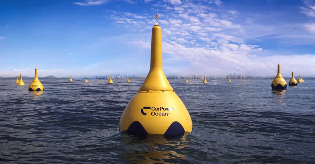 CorPower Ocean a développé une bouée qui permet d’exploiter efficacement l’énergie des vagues. © Adin, Adobe Stock