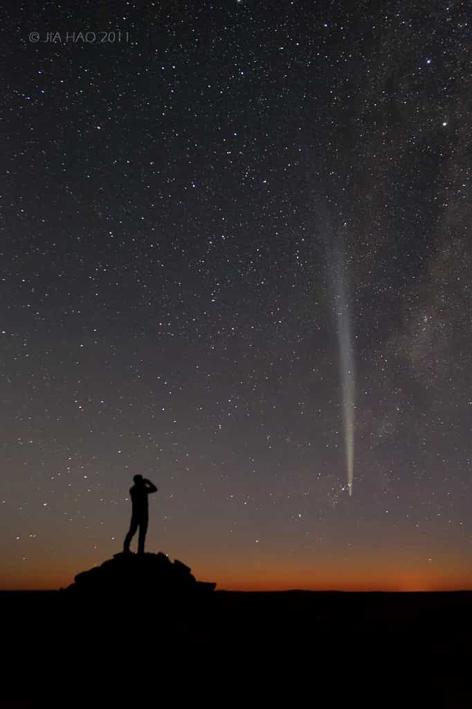 Tout comme la comète Lovejoy fin 2011, la comète Ison pourrait faire le spectacle en fin d'année 2013. © J. Hao